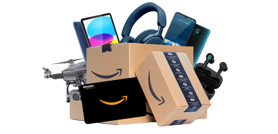 Mystery boxes filled with premium tech products